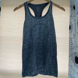 LULU LEMON Grey Swiftly Tech Racerback Tank